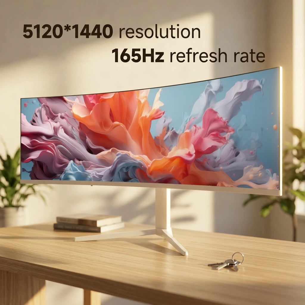 49-Inch 4K 5K Kvm 165Hz 32:9 Curved Gaming Desktop Monitor With Speaker Rapid Transportation OEM