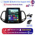 LEHX 2 Din Android 14 8Core  for Jeep Compass 2 MP 2016 - 2019  5G WIFI Car Radio Carplay Auto Stereo GPS DVD Head Unit
