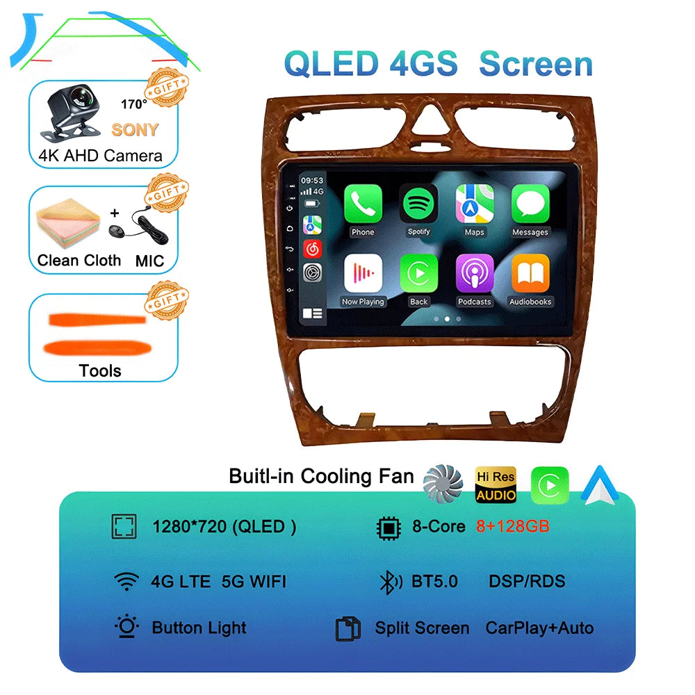 Android16 For Mercedes Benz C Class W203 C200 C320 C350 CLK W209 2002 - 2005 Car Stereo Multimedia Video Player Car Radio NO DVD