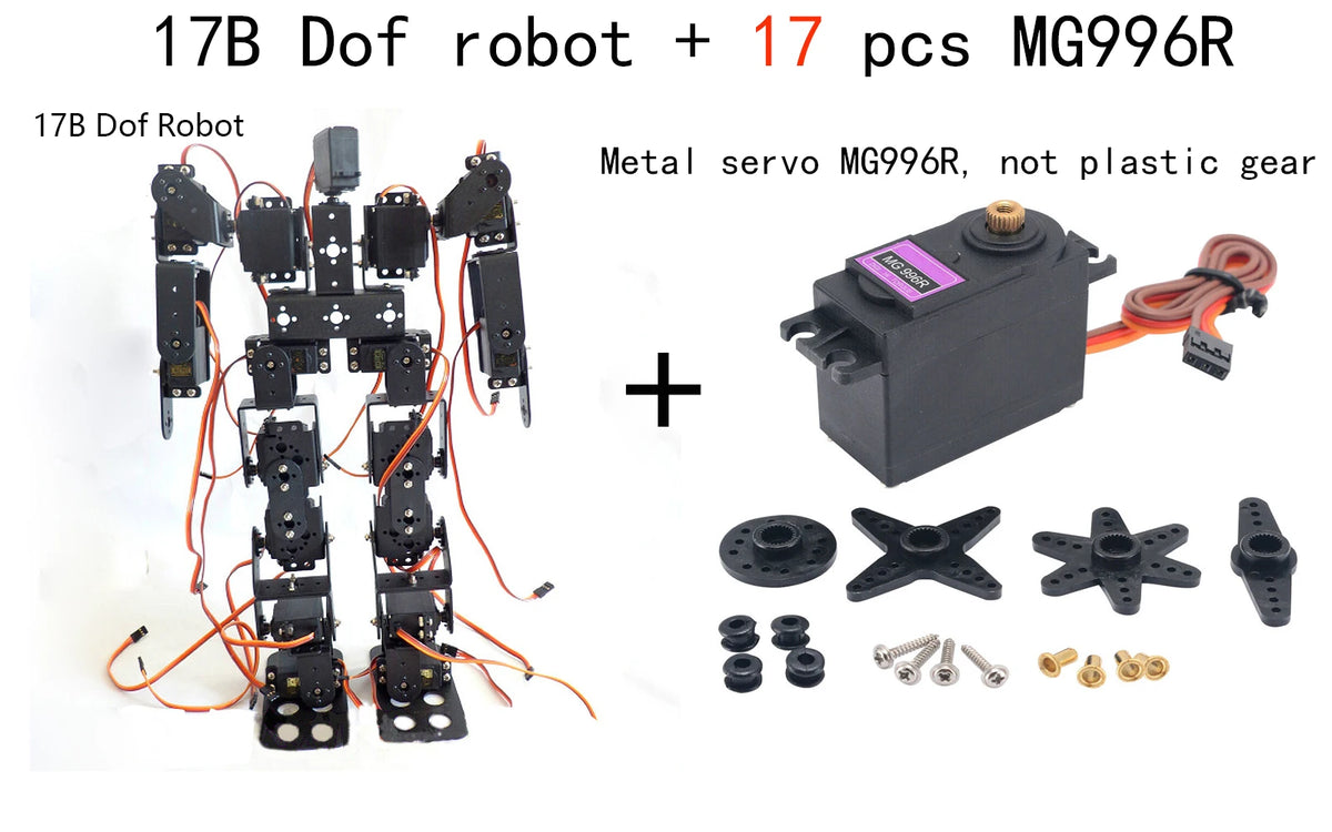 17 Dof Robot Dance Robot Biped Walking Robot for Teaching DIY Kit Servo MG996/DS3218 Educational Kit Humanoid Programmable Robot