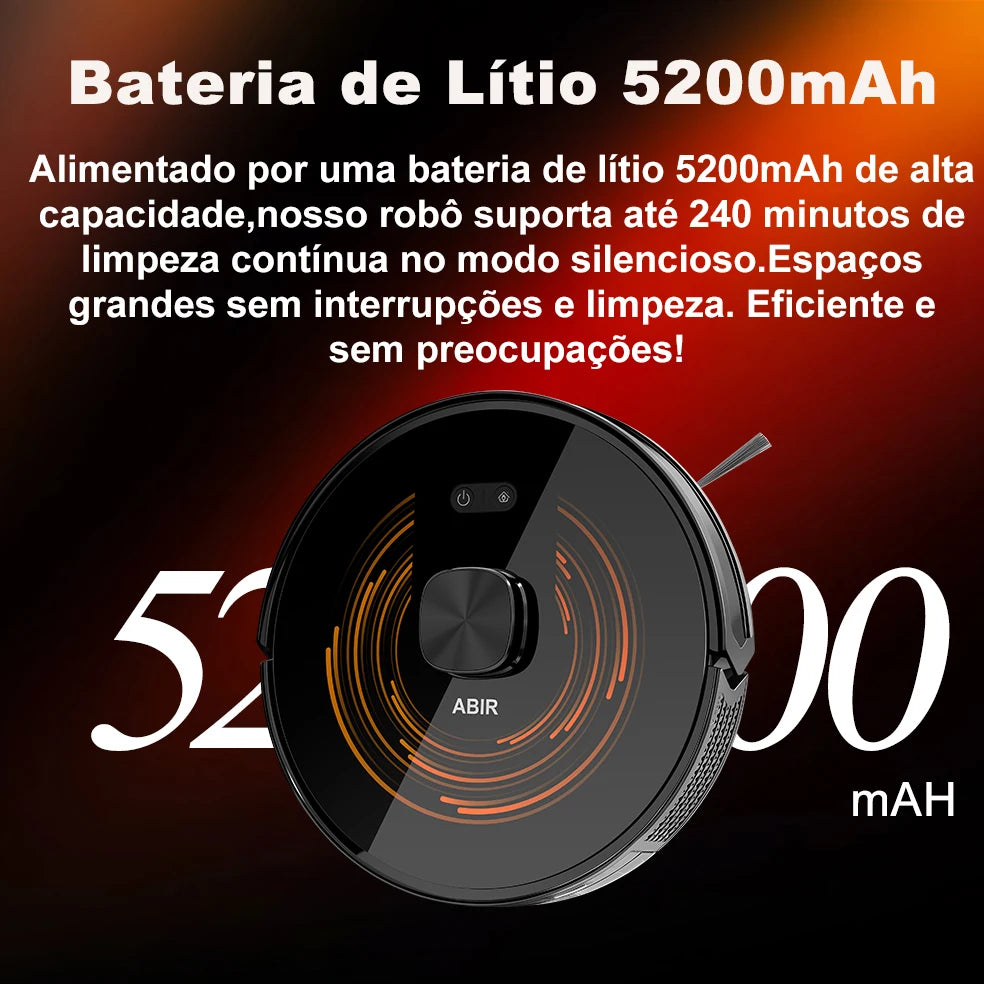 ABIR K30 Robot Vacuum Cleaner, Auto-Empty Station, Dual Lidar, 6500PA Suction,Multi-Floor Maping, Smart Home Wet Dry Appliance