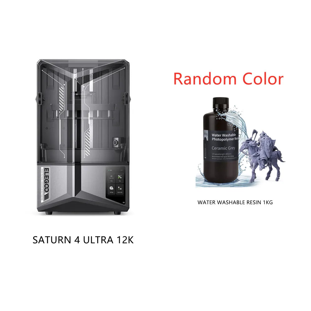 ELEGOO Mars 5 Ultra SATURN 3 Ultra SATURN 4 Ultra 12K SATURN 4 Ultra 16K 3D Printer Plus 1 pc Water Washable Resin 1KG