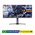 Reletech 34" Ultrawide Gaming Monitor UWQHD 3440x1440 165Hz 1500R Curved VA 21:9 4000:1 HDMI DP