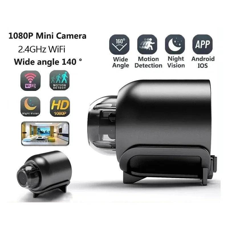 X5 Mini 1080P Wireless Surveillance Camera Night Vision Motion Detection Lightweight Portable Home Security Camera