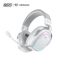 QCY Gaming Headset Heroad GT2 THX Spatial Audio+ 7.1.4 Tri-mode RGB 3-Mic ENC Over Ear Headphone for PC/PS4/PS5 Headset Gamer