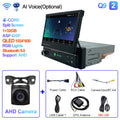 CAIXI Android 13 Auto 1Din Multimedia Player 7'' Universa Retractable Screen Car Radio MP5 GPS Navigation Carplay 1 DIN Stereo