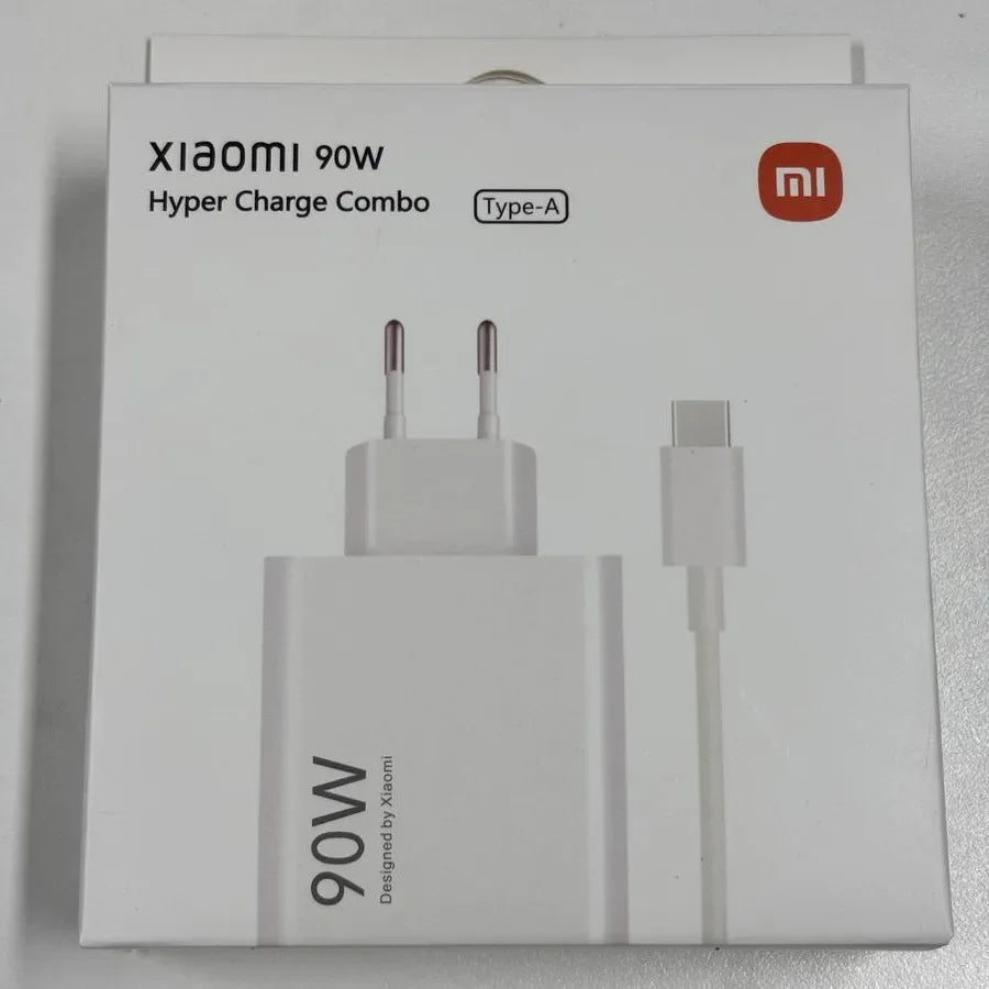 Xiaomi Charger 90W EU Original Turbo Charge USB Type C Cable Adapter Mi 15 14 13 Pro Ultra Redmi Note POCO MIX Flip