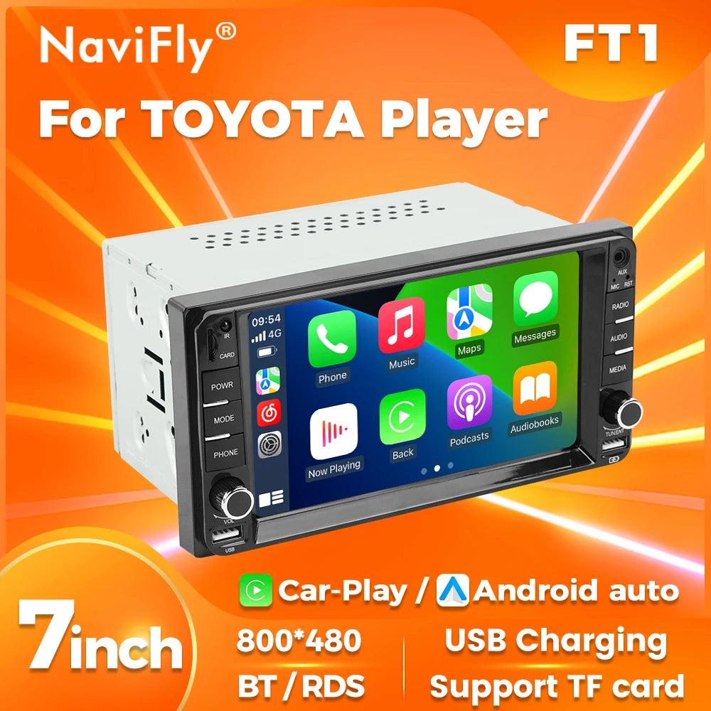 7inch Carplay+Auto Multimedia Car Radio Video Player Universal For Toyota VIOS CROWN CAMRY HIACE PREVIA COROLLA RAV4 Pardo Camry