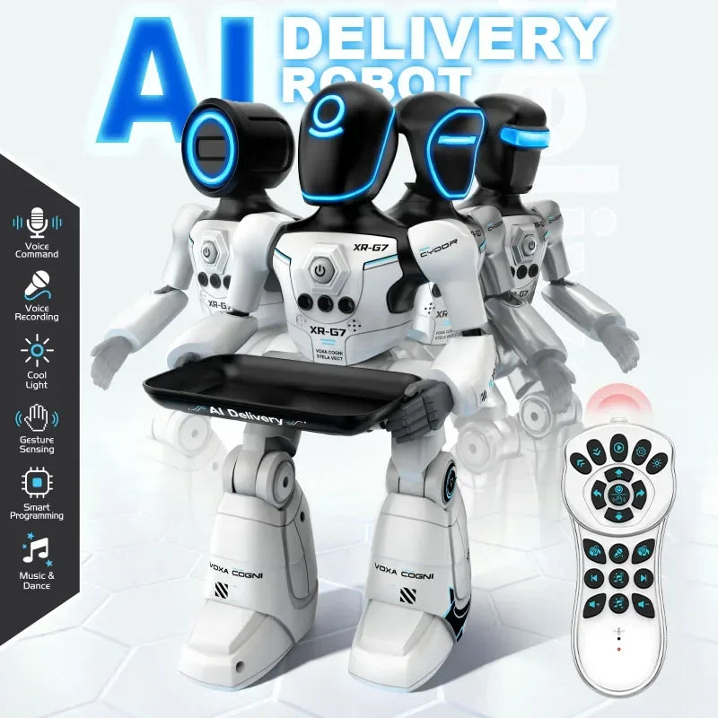 Intelligent RC Robot Programming Gesture Sensing Remote Controll Robots Smart Intelligent Dancing RC Robot Toy Gift for Kid