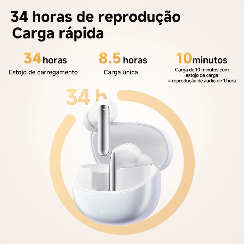 QCY MeloBuds Pro ANC Bluetooth 5.3 Earphones Wireless 46dB Hybrid ANC Hi-Res LDAC Earbuds 6 Mic Headphones 34H In-Ear Detection