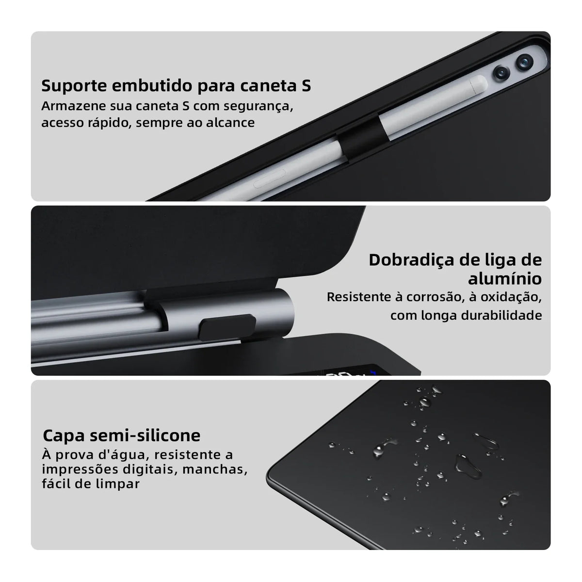 Bettdow Magic Keyboard For Samsung Galaxy Tab S11 S10 Plus S10 Lite S9+/S9/S9 FE/S8/S7 One-click Access to Bixby