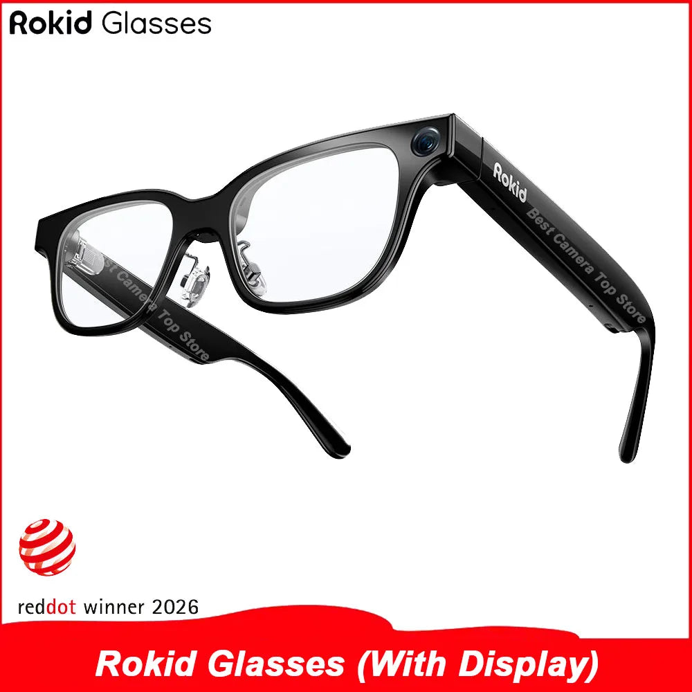 2025 New Rokid Glasses Leqi AI&AR Glasses-49g Ultra-Light 12-Language Real-time Translation AI Assistant for Business Meeting