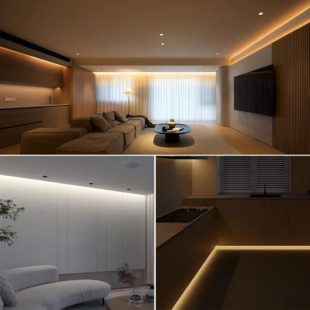 Tuya Smart WiFi COB Neon LED Strip Light 320leds/M Silica Gel Tube LED Lights Tape Bedroom Wall Kitchen Cabinet Backlighting