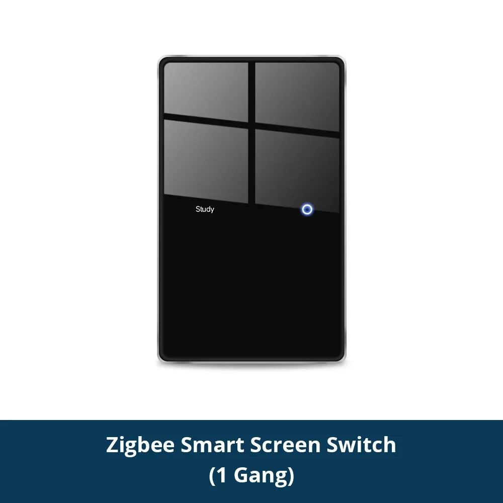 1234 Gang US Smart Zigbee Switch with Sensitive Touch Panel Work with Tuya Smart Life APP Remote Control Alexa Google Home Voice