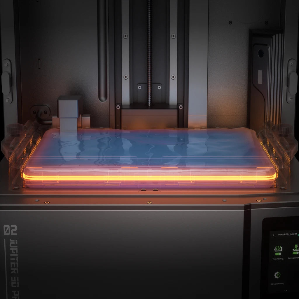 ELEGOO Jupiter 2 Resin 3D Printer, 16K Large MSLA 3D Printing Machine, Auto-Leveling,  Wi-Fi Cluster, Build Size 302×161×300mm
