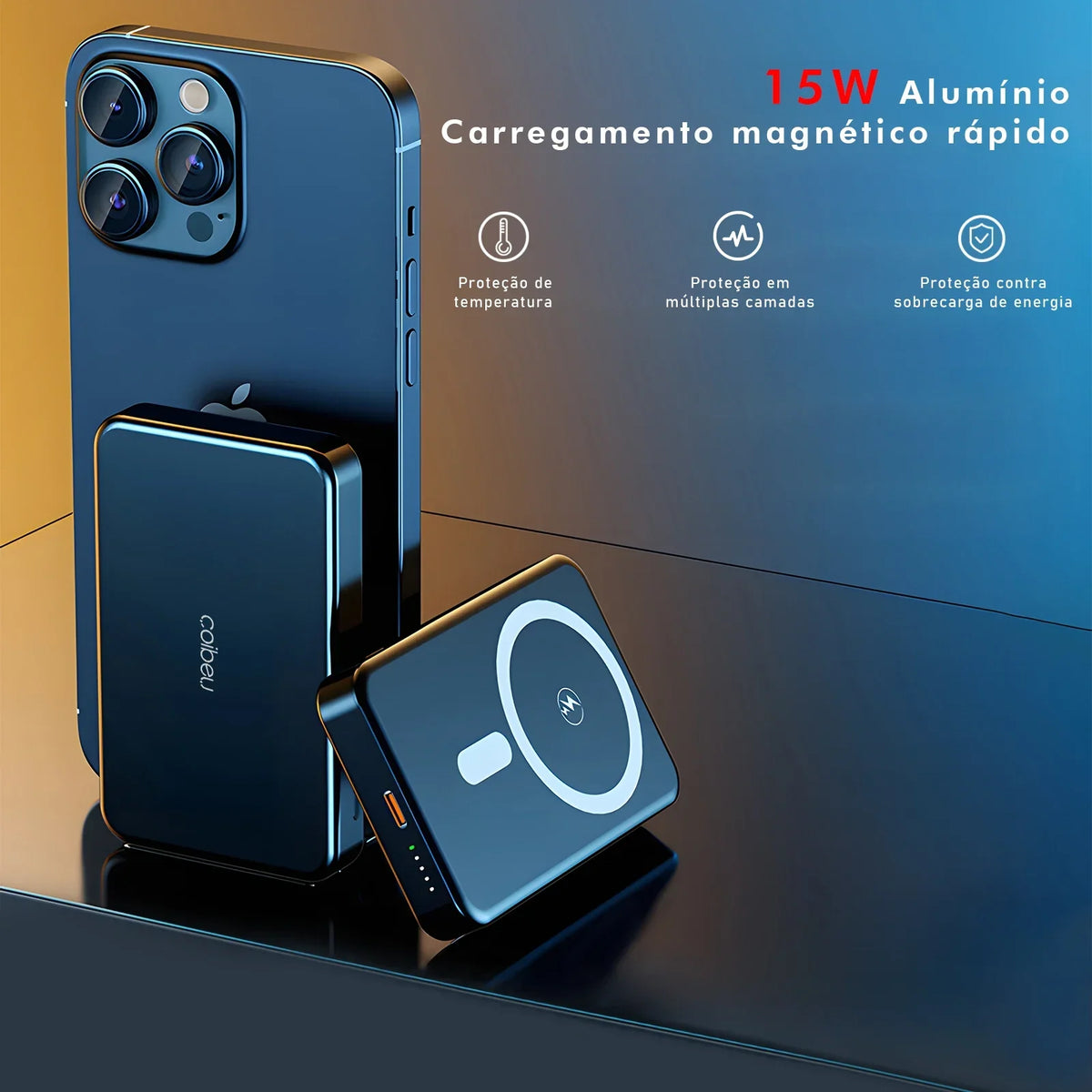 Magnetic Power Bank, Portable Charger, Power Bank, Portable Battery, Portable Charger, Portable External Battery