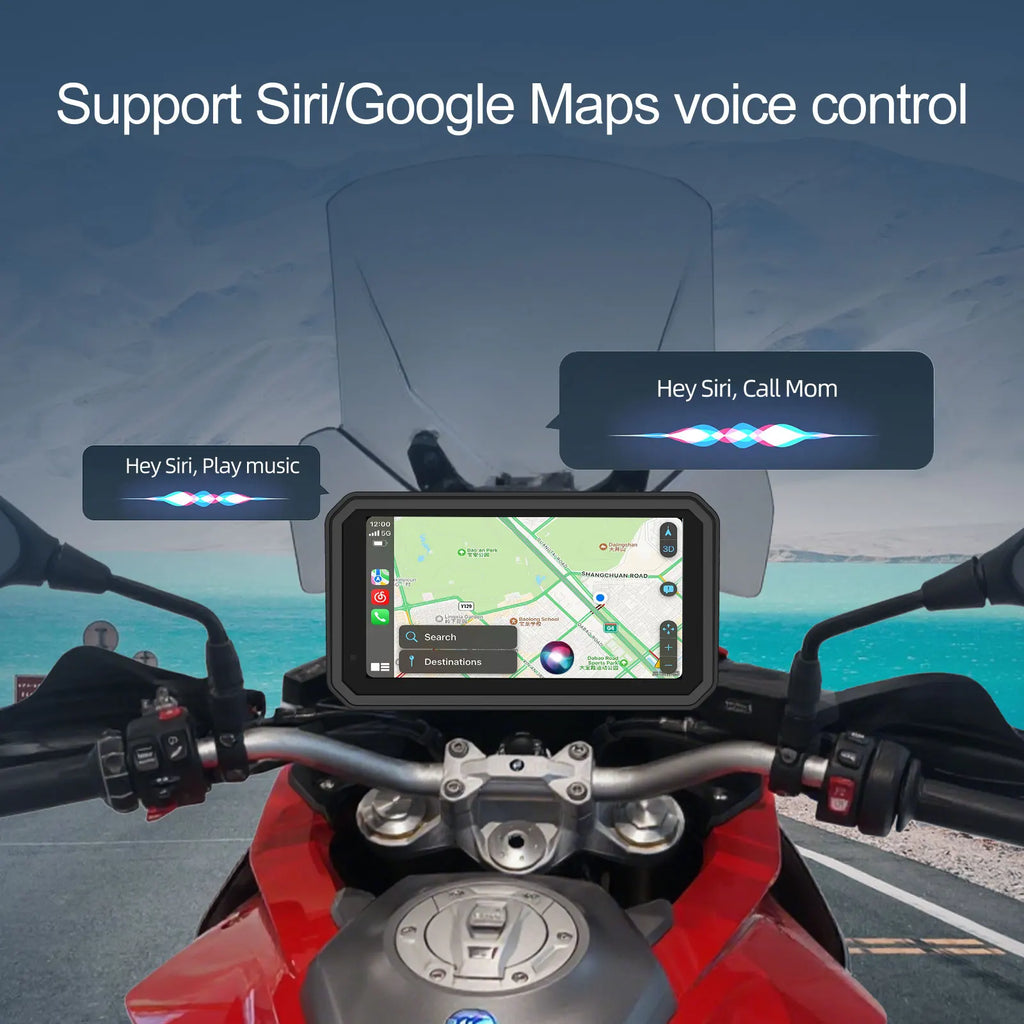 6" Motorcycle Wireless Carplay Navigation DVR Android Auto For BMW R1300GS S1000 XRF750GS XR M1000 R1200GS R1250GS