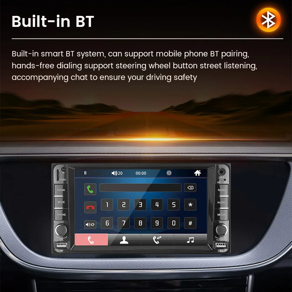7inch Carplay+Auto Multimedia Car Radio Video Player Universal For Toyota VIOS CROWN CAMRY HIACE PREVIA COROLLA RAV4 Pardo Camry