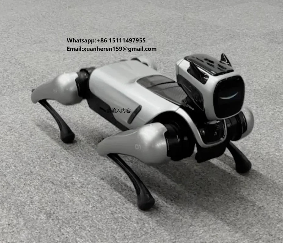 Human-Computer Interaction Quadruped High Technology Robot Dog with Wheels