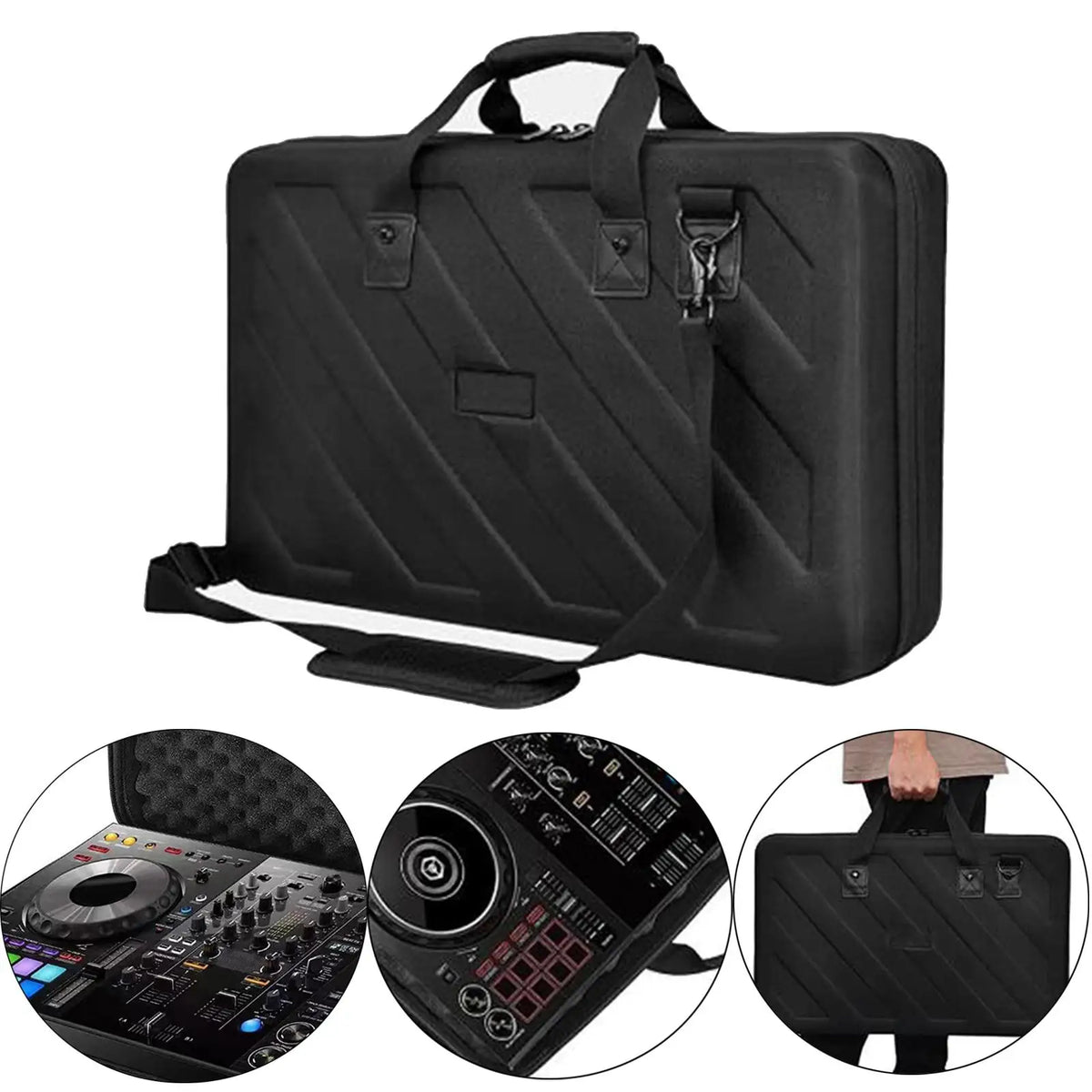 DJ Controller Case Bag EVA Tote Bag Portable with Foam Handbag DJ Bag Case Travel Carrying Bag for Ddj-1000