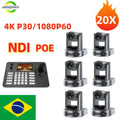 4K NDI 1pc-10pcs PTZ Camera SDI HDMI POE USB 20 Zoom Video Conference Camera for Church Business Meeting 1PC Controller Keyboard