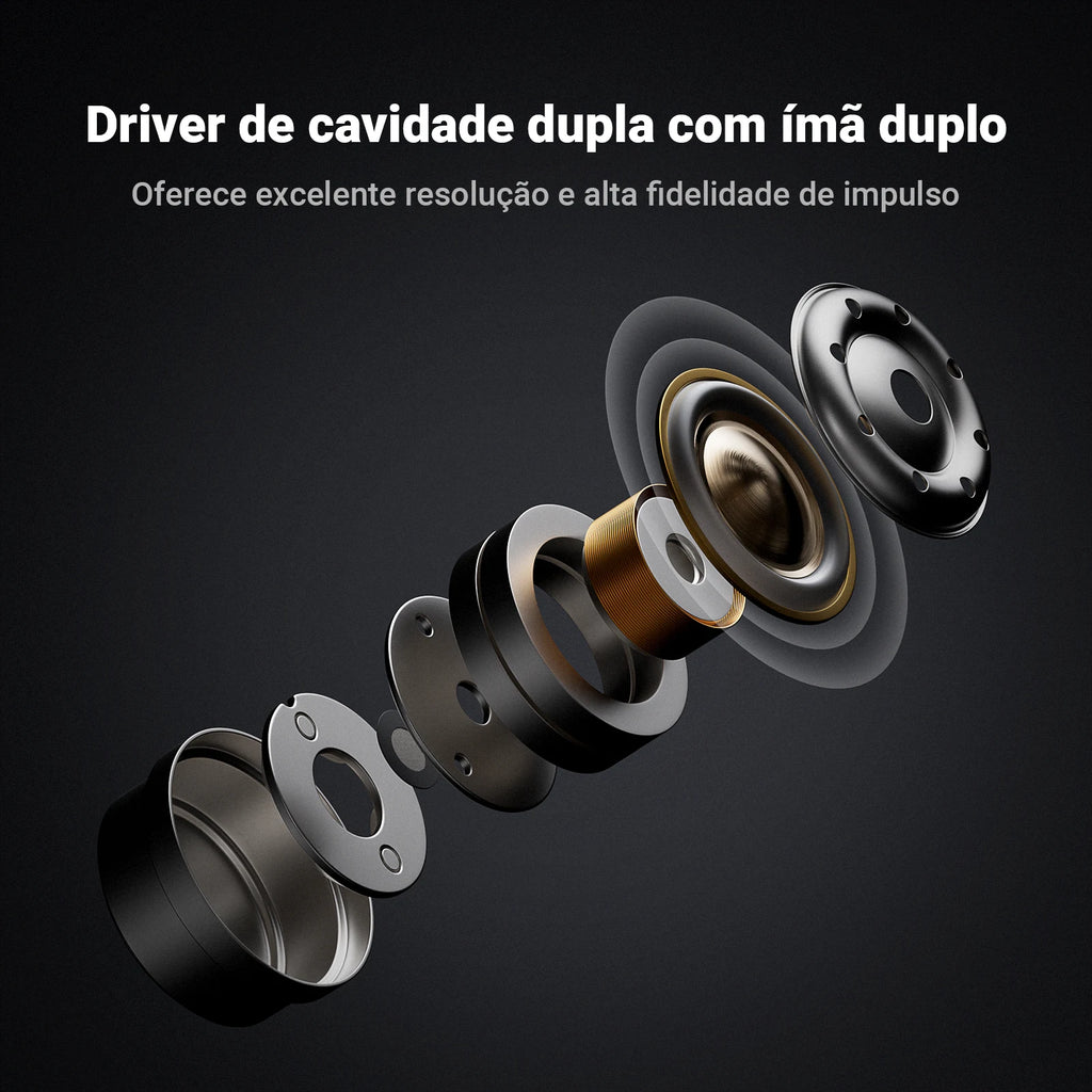Fosi Audio IM4 Hifi Wired Earphones Open-Back Dynamic Drivers IEM Headphones For Music Monitoring Gaming Earbuds
