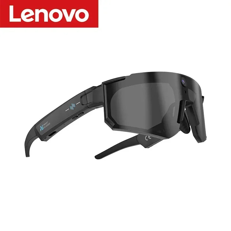 Lenovo AI Smart Glasses 1600W 8K HD Anti-shake Camera Cycling Photo&Video Sport Sunglasses Dual Mic 32GB Windproof Goggles 2026