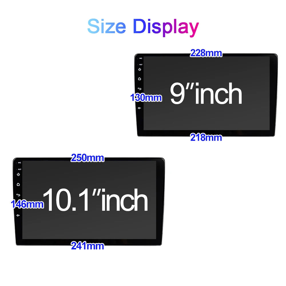 XIMA Universal 2 Din 9/10 inch Android 15 Car Radio Autoradio android  car radio GPS Central Multimedia Car Stere Androidauto