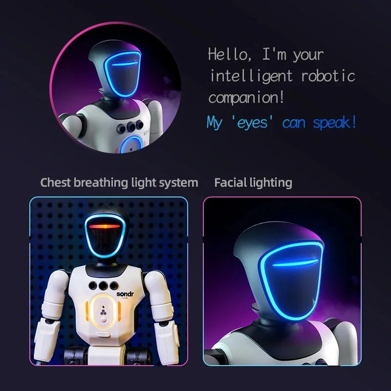 AI Intelligent Humanoid Robot for Kids - Gesture Sensing Voice Interactive Early Education Companion Educational Toy