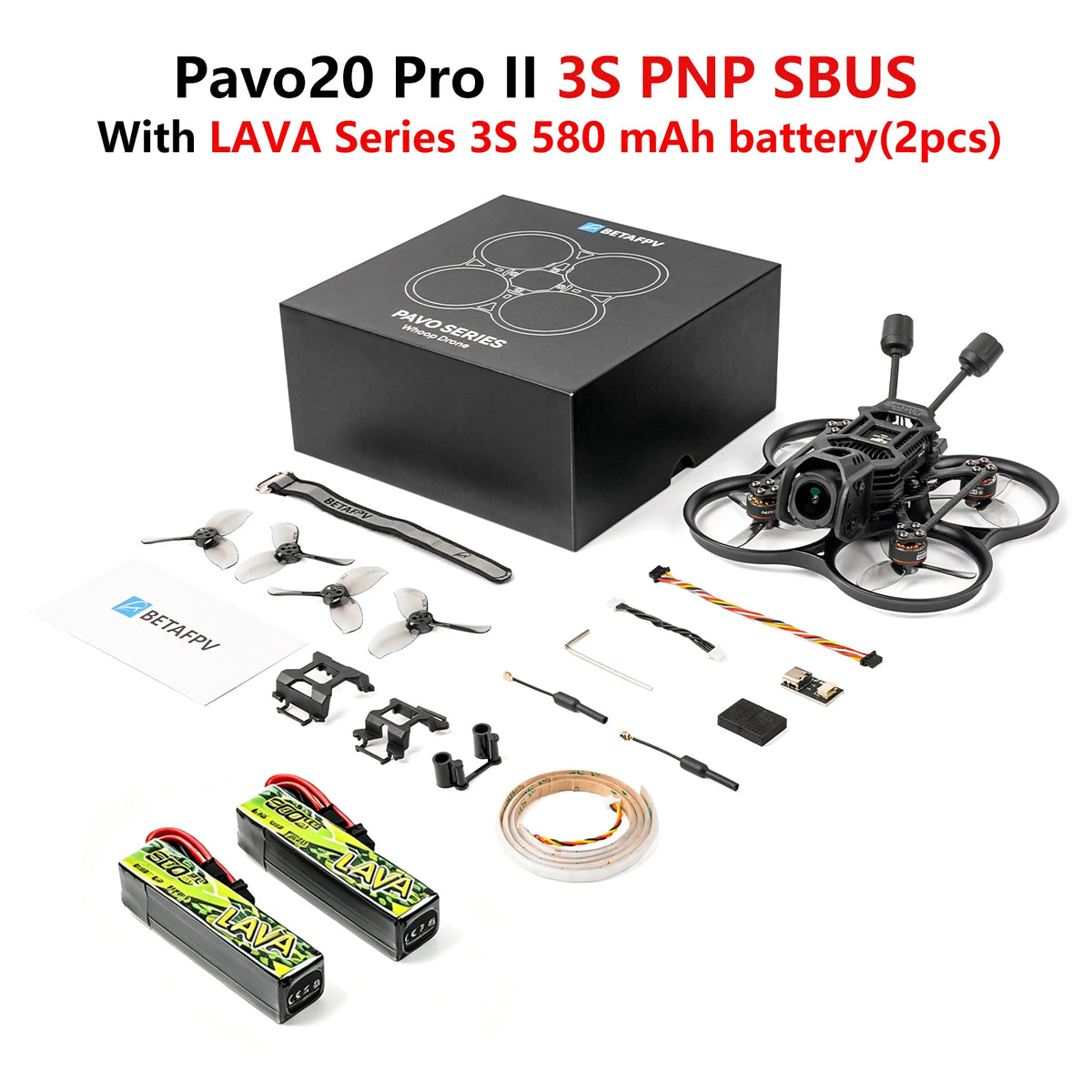 BETAFPV NEW Pavo20 Pro II  PNP Brushless Whoop Quadcopter Drone  For Cube Brushless Flight ControllerG4 2-4S 30A 3-in-1 V1