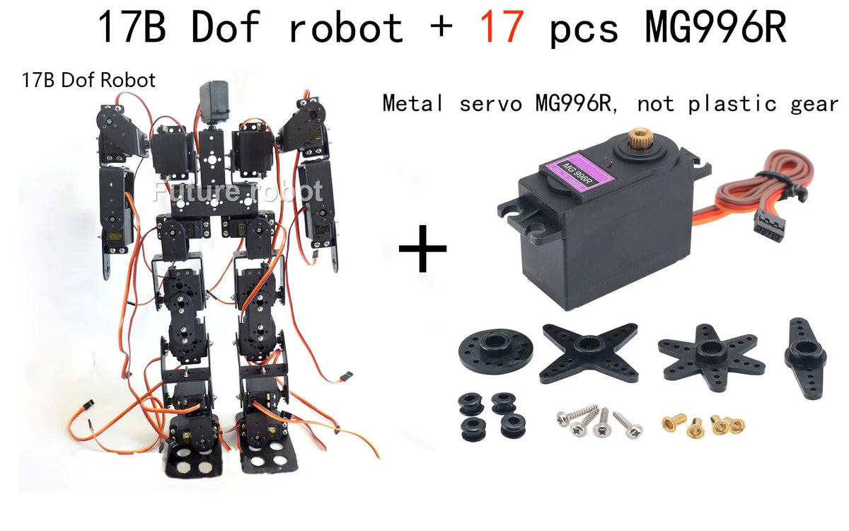17 Dof Robot Dance Robot Biped Walking Robot for Teaching DIY Kit Servo MG996/DS3218 Educational Kit Humanoid Programmable Robot