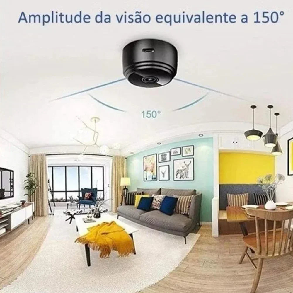 Kit 4 Cameras De Segurança HD Com Conexão App Visão Noturna E Detecção De Movimento Proteção Residencial E Comercial