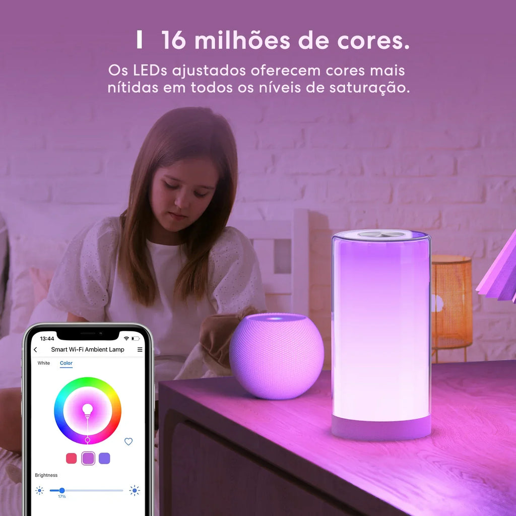 Meross HomeKit Smart Table Lamp RGBWW LED Wi-Fi Night Lamp 6W Touch Sensor Dimmable Bedside Light Support Alexa Google Assistant
