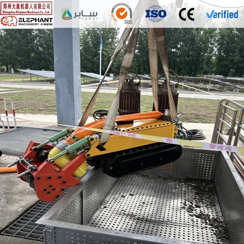 Automatic Underwater Cleaning Robot Desilter Desilting Robot Remote Controlled Tank Maintenance Cleaning and Dredging Robot