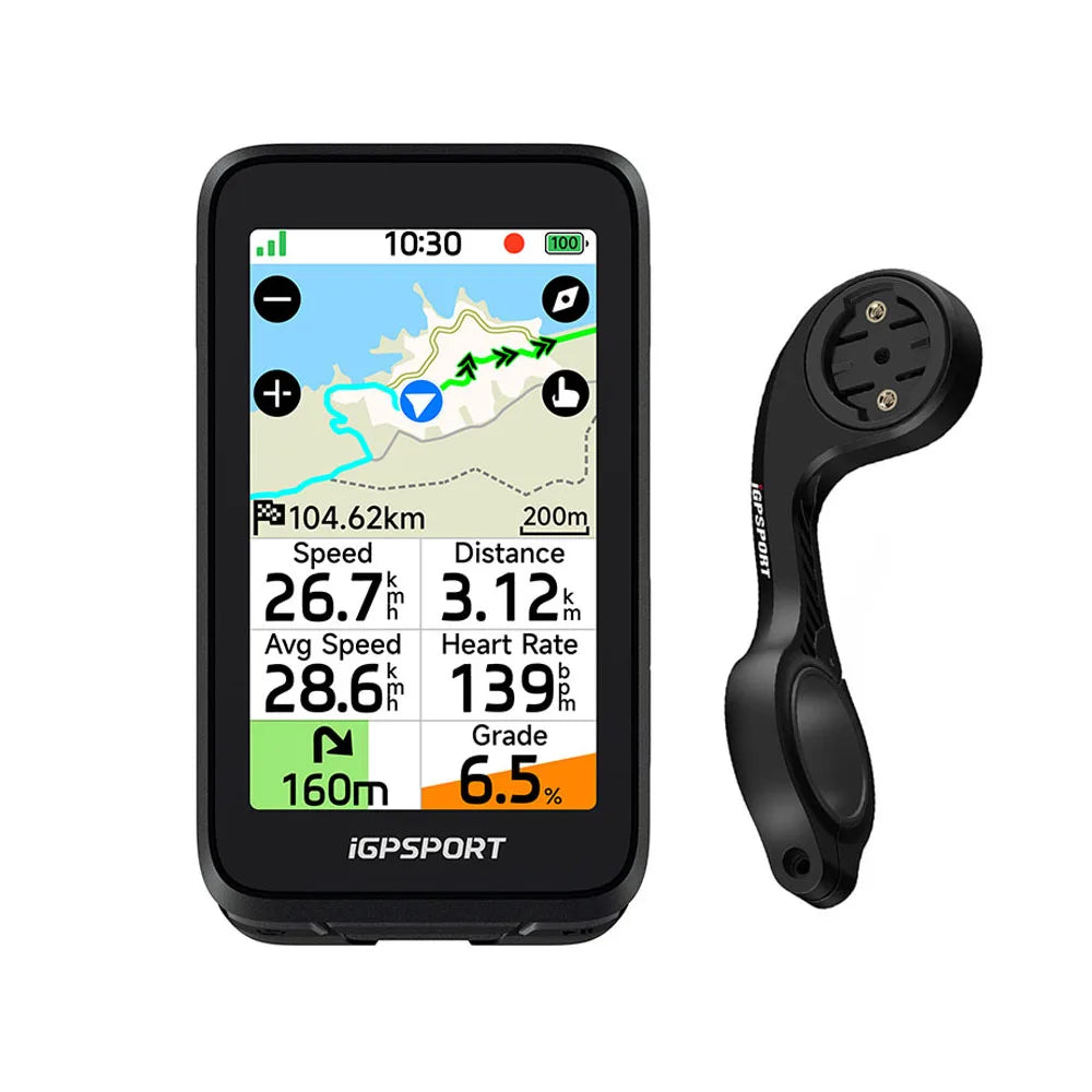 BiNavi Air Touch-screen GPS Bike Computer Lightweight Bike Navigator 3.0in Colorful Display Bicycle Accessories