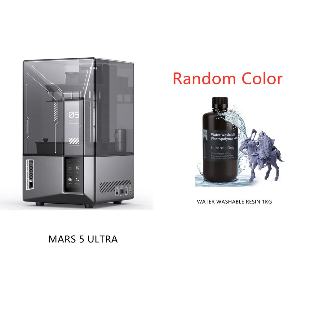 ELEGOO Mars 5 Ultra SATURN 3 Ultra SATURN 4 Ultra 12K SATURN 4 Ultra 16K 3D Printer Plus 1 pc Water Washable Resin 1KG
