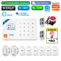 BR Delivery KERUI WIFI+GSM Home Alarm Kit Work With Tuya Smart Motion Sensor Detector 433MHZ Wireless Burglar Alarm Security