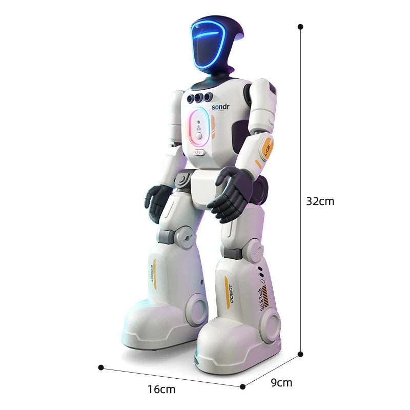 Intelligent Humanoid Robot Toy Programmable Multi-Joint Interactive STEM Educational Sing Dancing Voice Recording for Kids