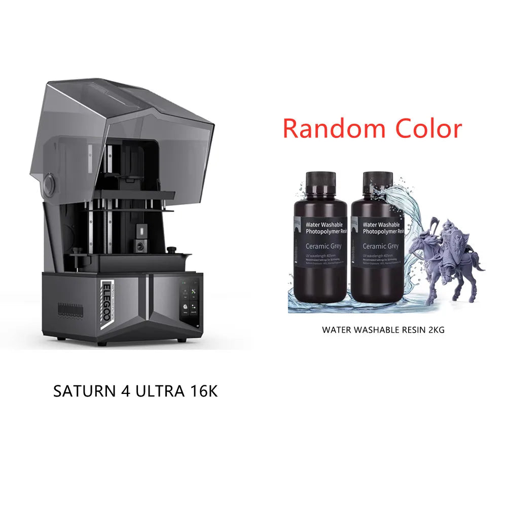 ELEGOO Mars 5 Ultra SATURN 3 Ultra SATURN 4 Ultra 12K SATURN 4 Ultra 16K 3D Printer Plus 1 pc Water Washable Resin 1KG