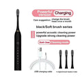 Electric Ultrasonic Toothbrush Six Speed Mode Home Soft Hair USB Charging Waterproof Adult Tooth Cleaner Automatic Couple Set-