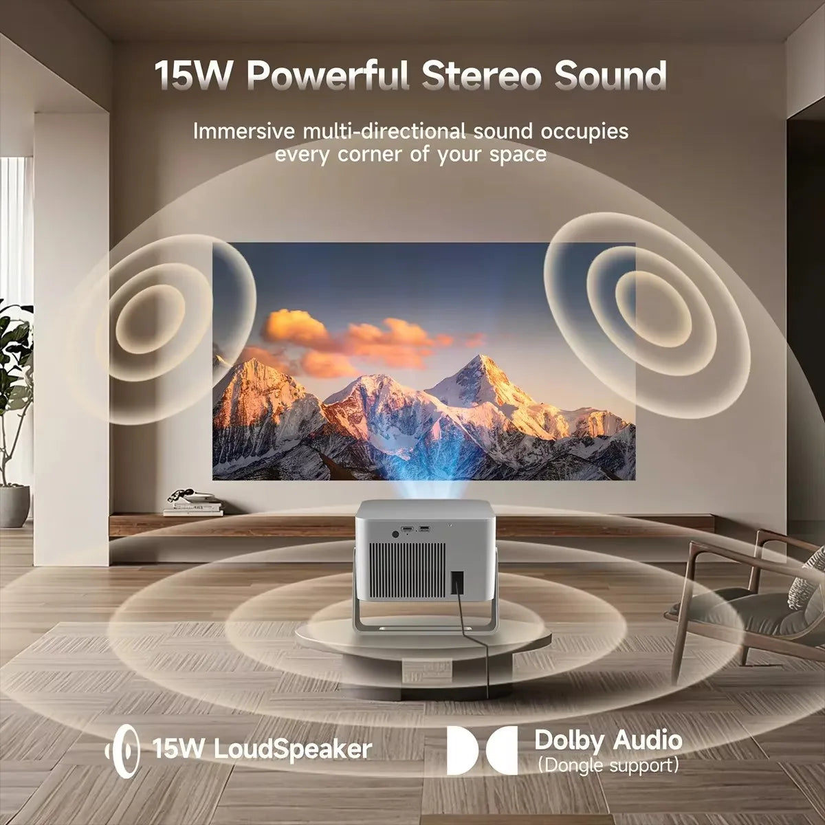 Magcubic HY350GT 900 ANSI Projector with Google TV 1080p Native Projector Auto Focus Portable Beam Android Home Theater