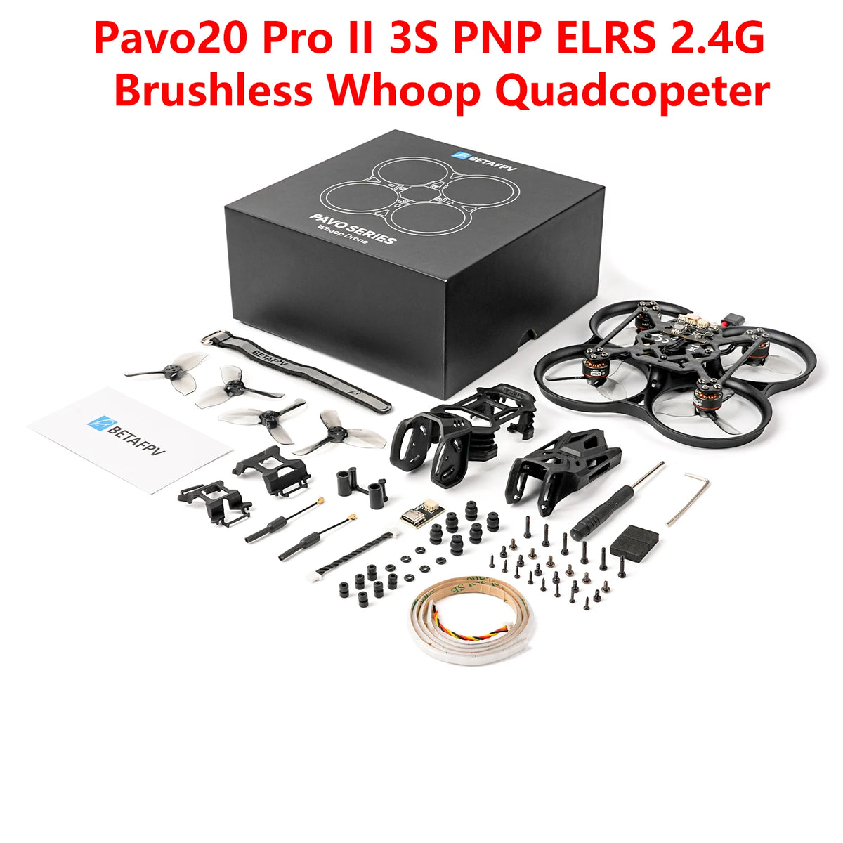 BETAFPV NEW Pavo20 Pro II  PNP Brushless Whoop Quadcopter Drone  For Cube Brushless Flight ControllerG4 2-4S 30A 3-in-1 V1