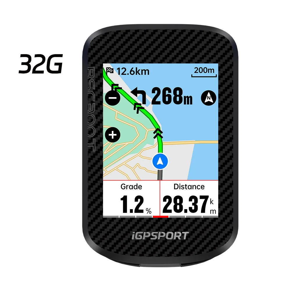 iGPSPORT BSC300T Touch-screen Bike Computer Global Colorful Map Wireless Cycling Computer  Support E-bike