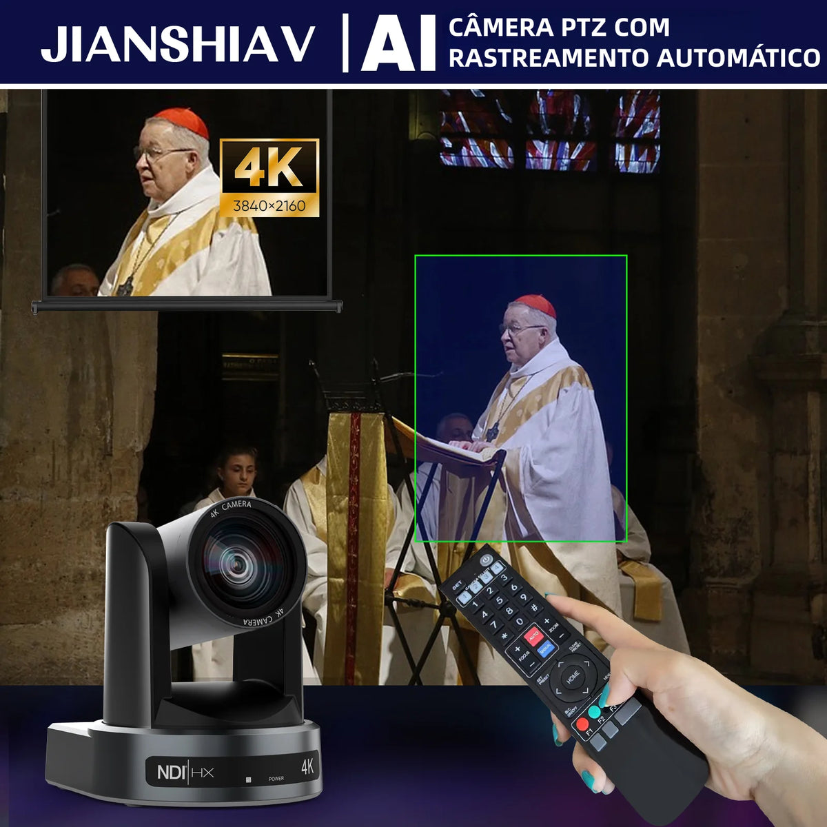 4K NDI 1pc-10pcs PTZ Camera SDI HDMI POE USB 20 Zoom Video Conference Camera for Church Business Meeting 1PC Controller Keyboard