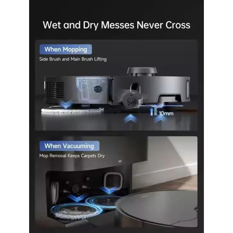 Airo X50 Ultra Robot Vacuum Cleaner 25000Pa Strong Suction Self-Cleaning Auto-Empty Station Wet Dry Mop Home Hotel Floor Washer