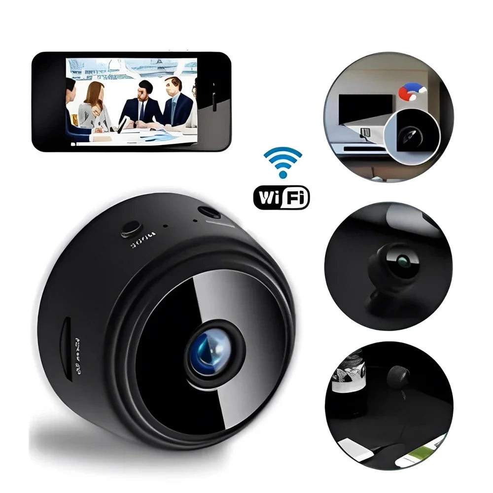 Kit 4 Cameras De Segurança HD Com Conexão App Visão Noturna E Detecção De Movimento Proteção Residencial E Comercial