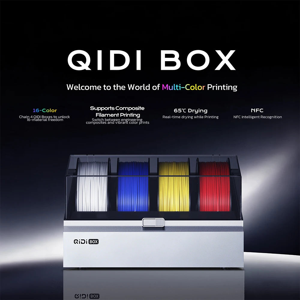 QIDI Original 3D Printer Q2 or Q2 Combo Fast CoreXY Enclosed 3D Printer 370°C Hotend 65°C Chamber Multi Material Ready