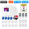 From Brazil Warehouse KERUI Home Alarm System Tuya Smart WiFi GSM Alarm for Home Burglar Security Alarm Wireless PIR Sensor W202