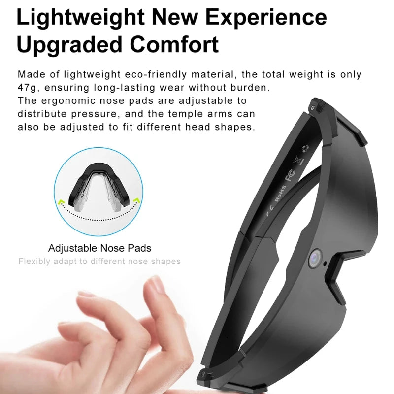 Oneplus Al Smart Glasses 8K Remote Control Photo Camera Touch Recording Translator Voice Assistant Wireless Bluetooth Eyewear