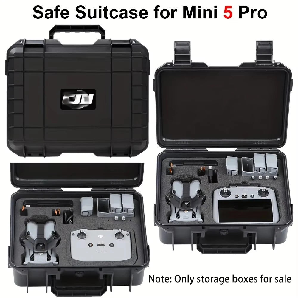 Suitable for DJI Mini 5 Pro Storage Case, Mini 5 Pro Explosion-Proof Case, Portable Hard-Shell Large Capacity Case